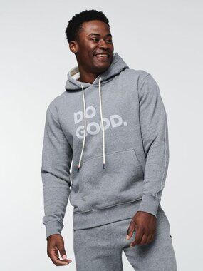 Cotopaxi Men's Do Good Organic Pullover Hoodie Large Heather Gray Organic Cotton